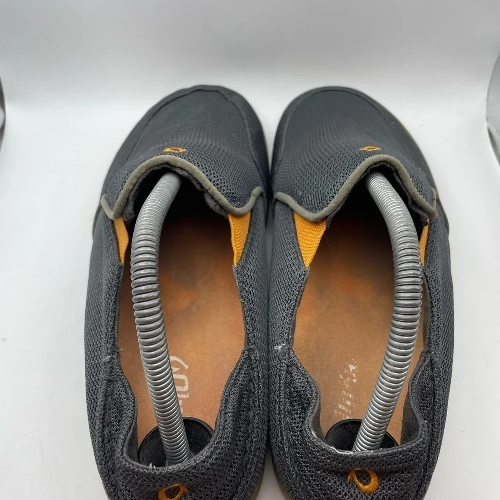 Olukai Nohea gray mesh men’s loafers size 8